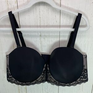 Torrid Curve Bra Size 44DD Black Nude Convertible Strapless Underwire Lace